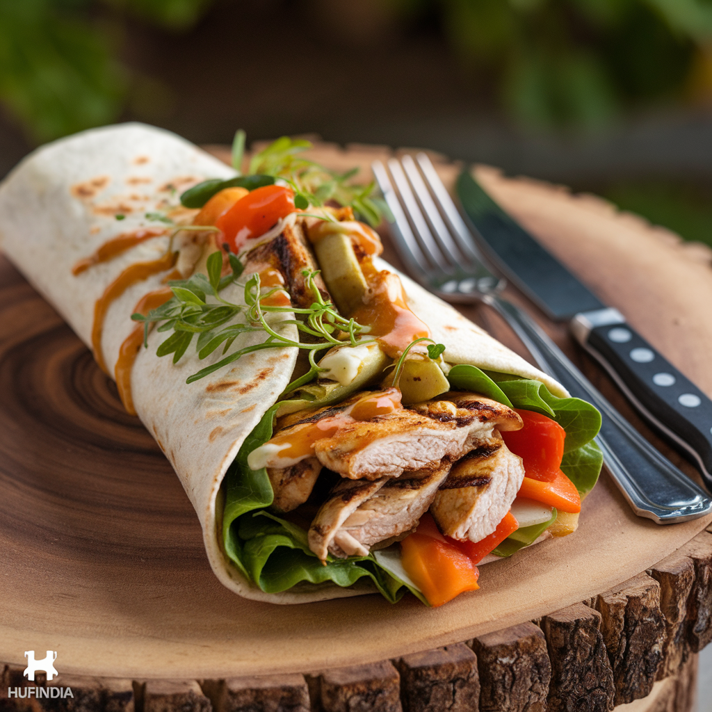 Grilled Chicken and Veggie Wrap