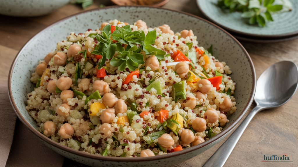 Quinoa Salad with Chickpeas and Veggies