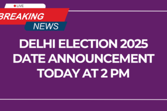 Delhi Election 2025 Date Announcement Today at 2 PM