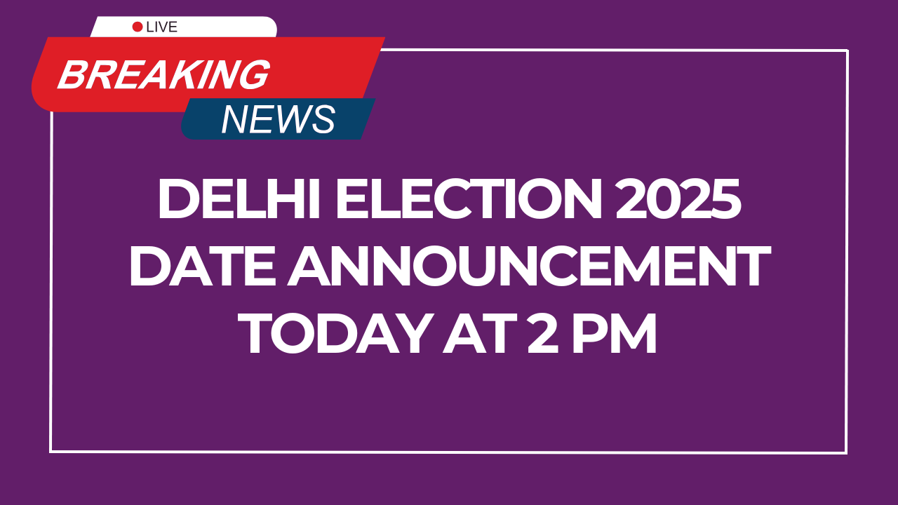 Delhi Election 2025 Date Announcement Today at 2 PM