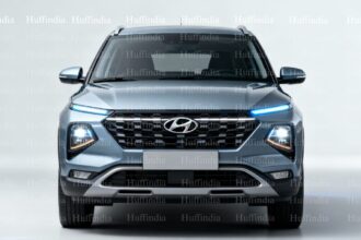 2025 Hyundai Venue facelift with modern split headlamp design and bold front grille