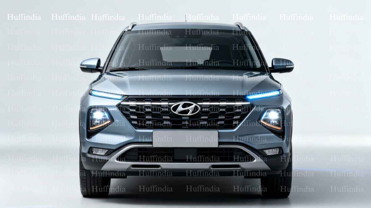 2025 Hyundai Venue facelift with modern split headlamp design and bold front grille