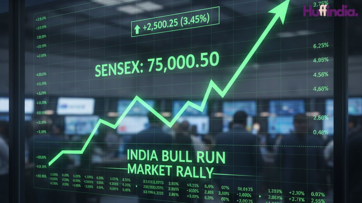 India stock market record high