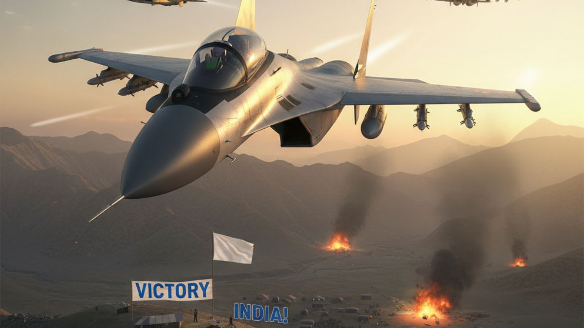 Indian Air Force military operation showing strategic success and ceasefire outcome