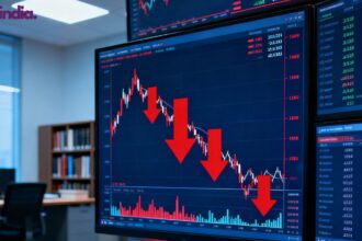 Sensex falls 228 points