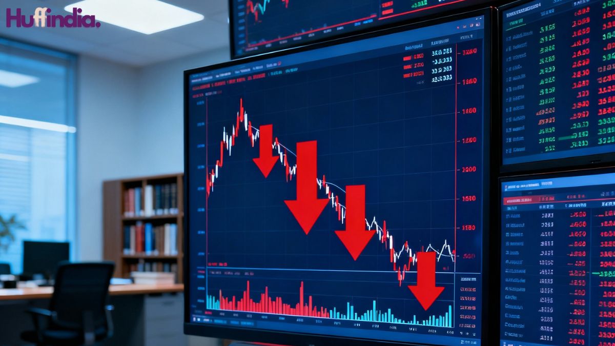 Sensex falls 228 points