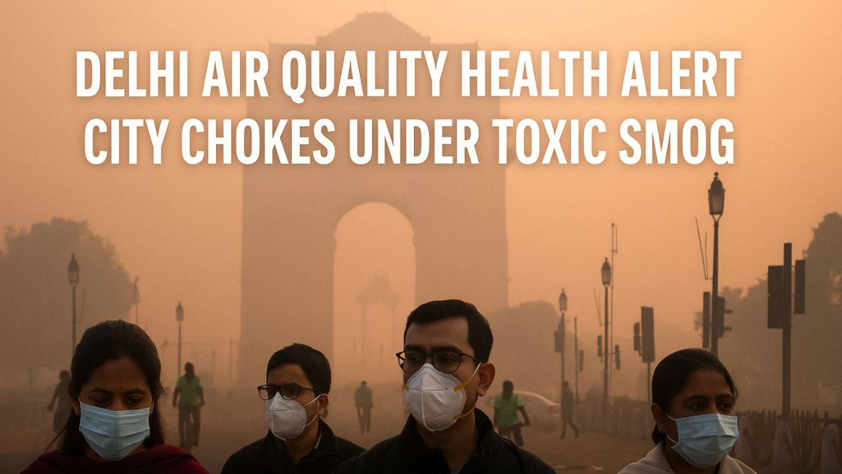 Delhi Air Quality Health Alert: City Chokes Under Toxic Smog Delhi Air Quality Health Alert