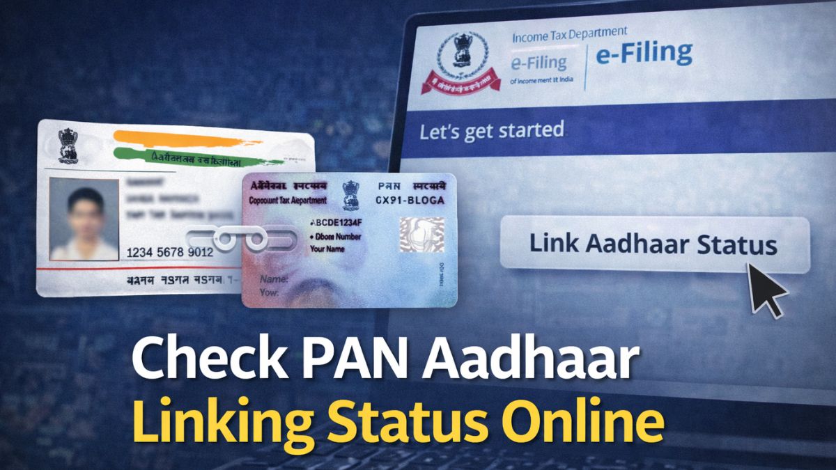 PAN Aadhaar linking status