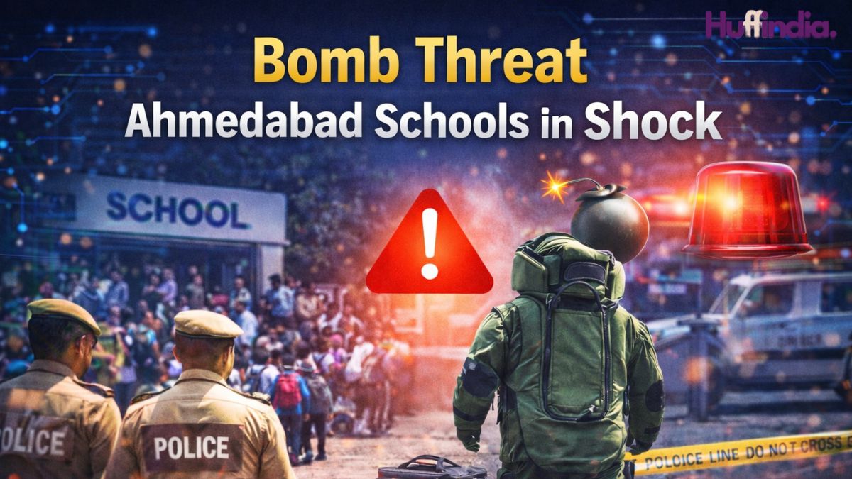 bomb threat Ahmedabad schools