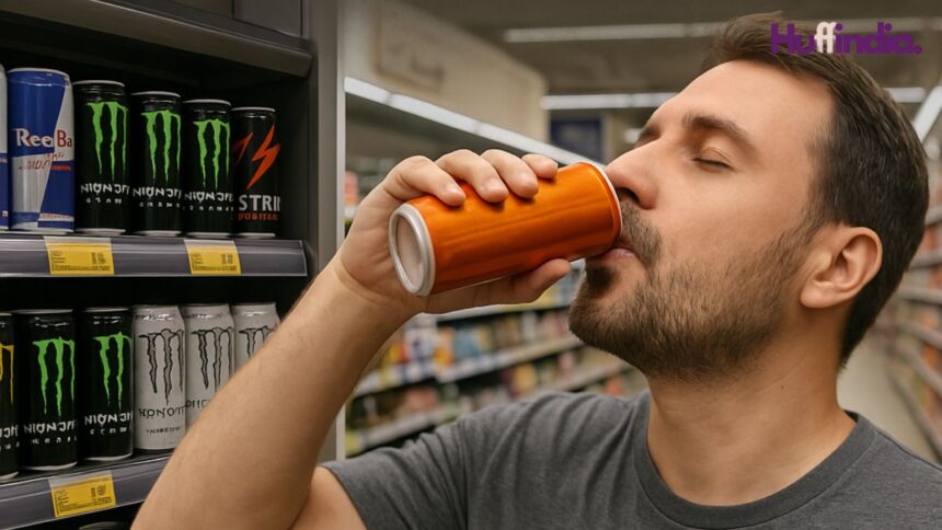 drinking eight energy drinks per day