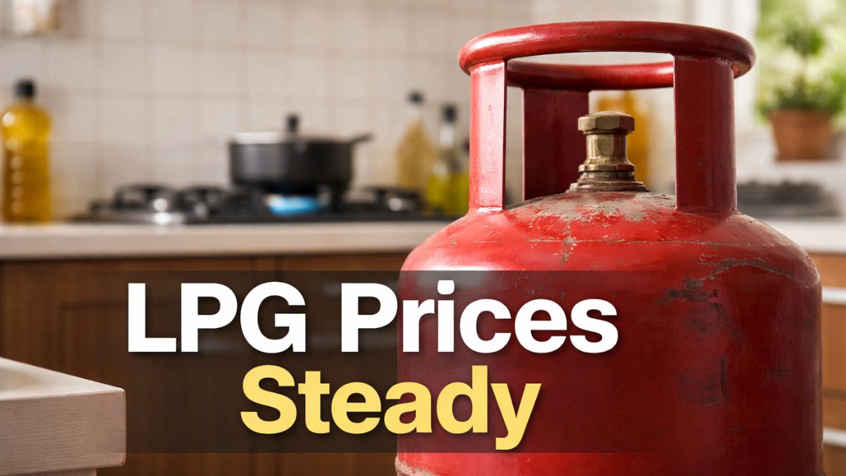 LPG Prices Steady: Cylinder Cost Relief for Crores of Households LPG cylinder price stability brings relief to households