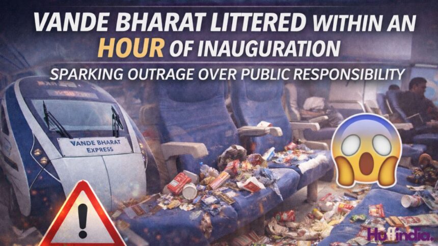 Vande Bharat littering