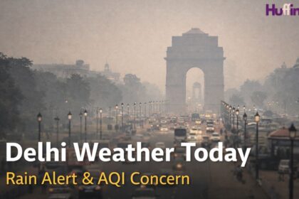 Delhi weather today 13th Feb 2026