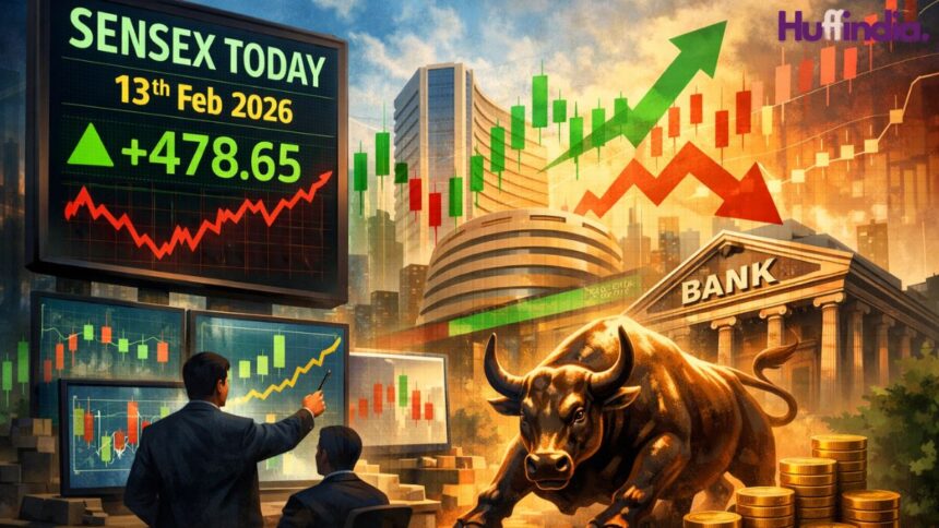 Sensex today 13th Feb 2026
