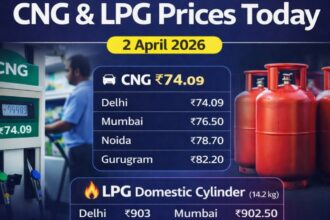 CNG LPG price today 2 April 2026