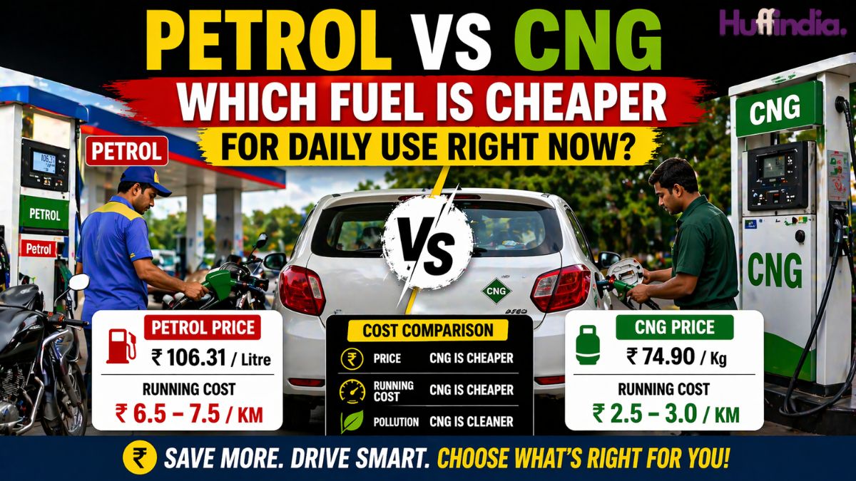 petrol vs CNG cost India