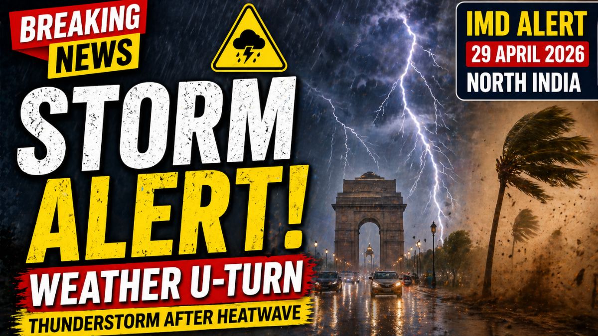 thunderstorm alert North India 29 April 2026