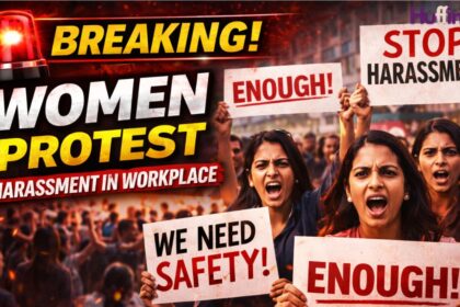women employee protest India