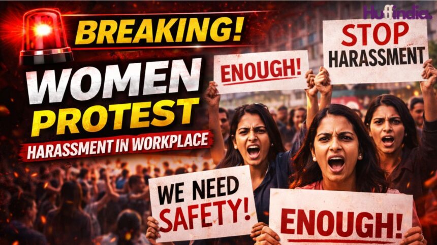 women employee protest India