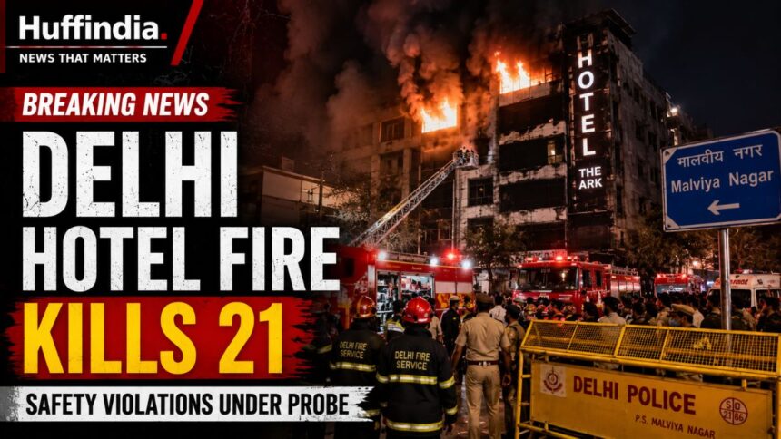 Malviya Nagar hotel fire