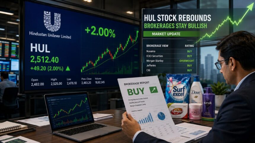 HUL stock rebounds