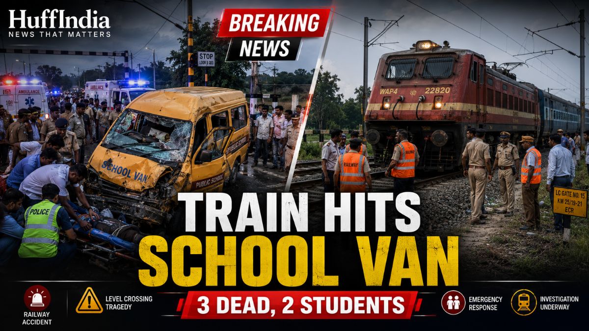 Murshidabad School Van Accident: 3 Dead, Including 2 Students, After Train Hits School Van Murshidabad school van accident