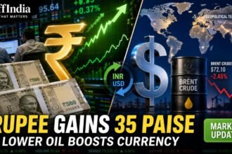 Rupee gains against US dollar